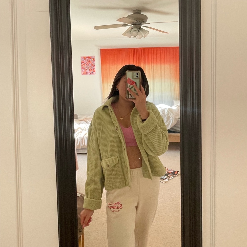 paloma wool green corduroy jacket